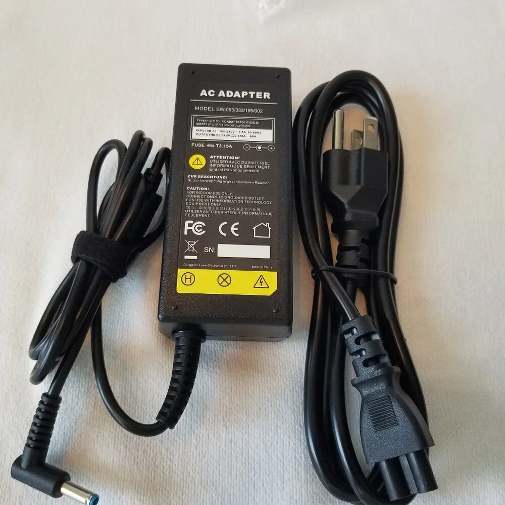 New 19.5V 3.33A 65W AC Adapter Charger For HP 17 Pavilion Series Laptop Notebook